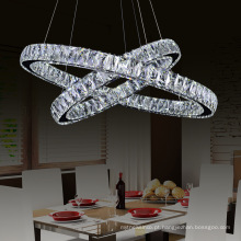 Lâmpadas suspensas de teto modernas LED cristal lustre luminárias suspensas para sala de estar